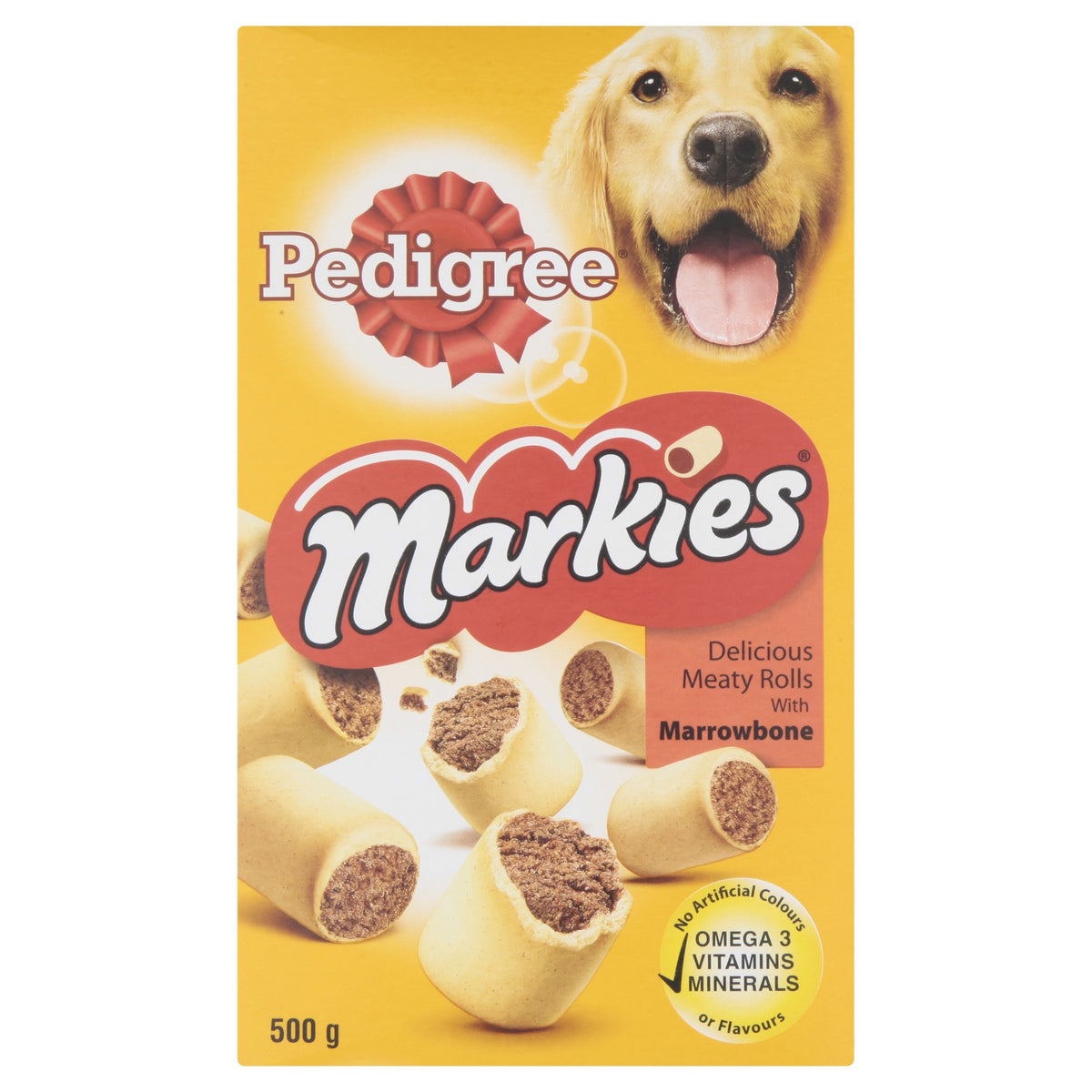 Pedigree Dog Treats Markies Biscuits with Marrowbone, 500g