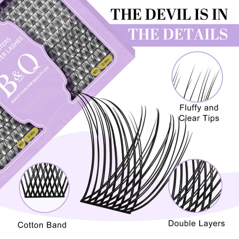 Lash Clusters 208 PCS Cluster Lashes Individual Lashes B01 Eyelash Extensions 10-18mm DIY Lash Extensions D Curl Volume Wispy Soft Comfortable Band False Lashes (D-10-18MIX,B01)