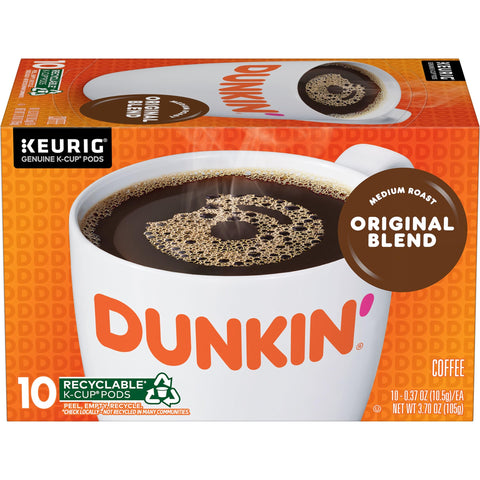 Dunkin' Original Blend Medium Roast Coffee, 10 Keurig K-Cup Pods (Pack of 6)