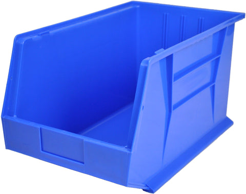 Rhino Pack of 6 x Tuff Bin50 Plastic Storage Parts Bins - Large Stacking Component Box Ideal for Garage Workshop or Warehouse Picking Bin