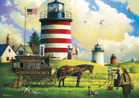 Buffalo Games - Charles Wysocki - The Three Sisters - 300 LARGE Piece Jigsaw Puzzle