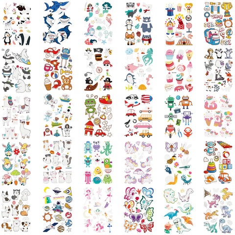 Generic Luminous Temporary Tattoos for Kids,Multi style pattern in 30 sheets,Waterproof long lasting fake tattoos,Party Supplies Gifts,Safe and easy to use