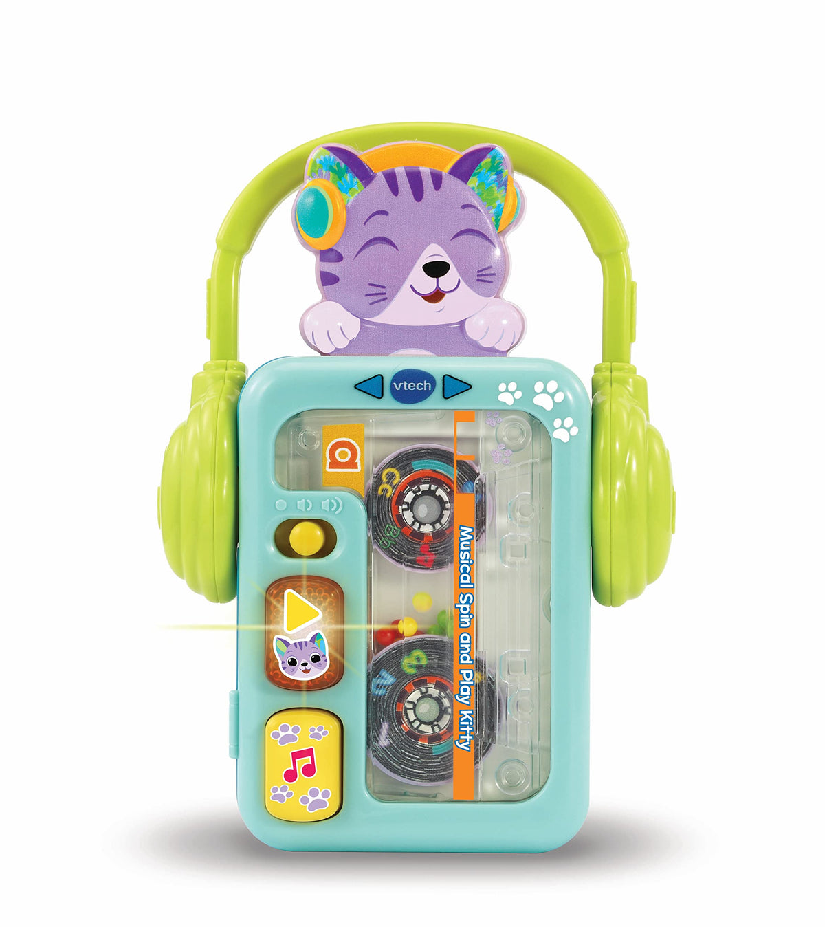 VTech Baby Musical Spin and Play Kitty, Musical Interactive Toy for Boys & Girls 9, 12, 24 + months, English Version