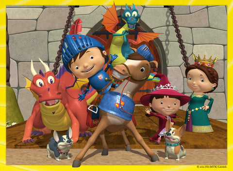 Ravensburger Mike The Knight: Life with Mike Puzzle, 12, 16, 20 and 24 Piece Jigsaw Puzzles for Kids - Every Piece is Unique, Pieces Fit Together Perfectly