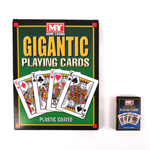 M.Y Deck of Giant Playing Cards | Giant A4 Waterproof Playing Cards - Ideal for Parties Garden Games & Outdoor Games