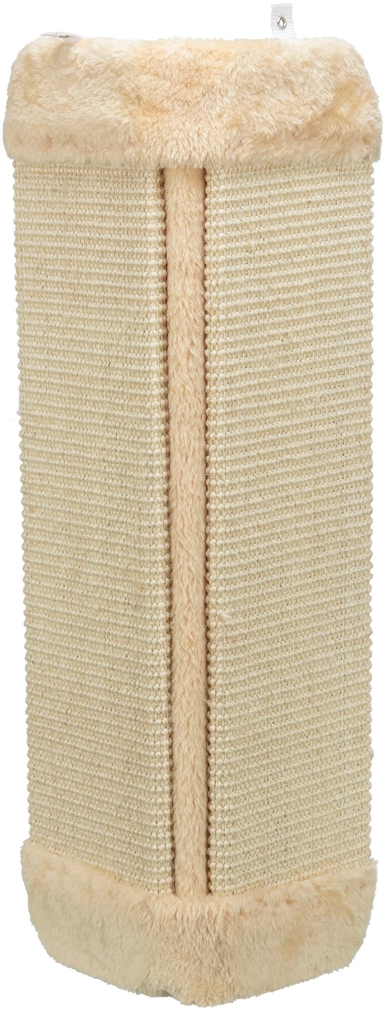 TRIXIE scratching board for room corners - sisal scratching surface - plush-covered back - catnip - 32 Ã— 60 cm - 43431