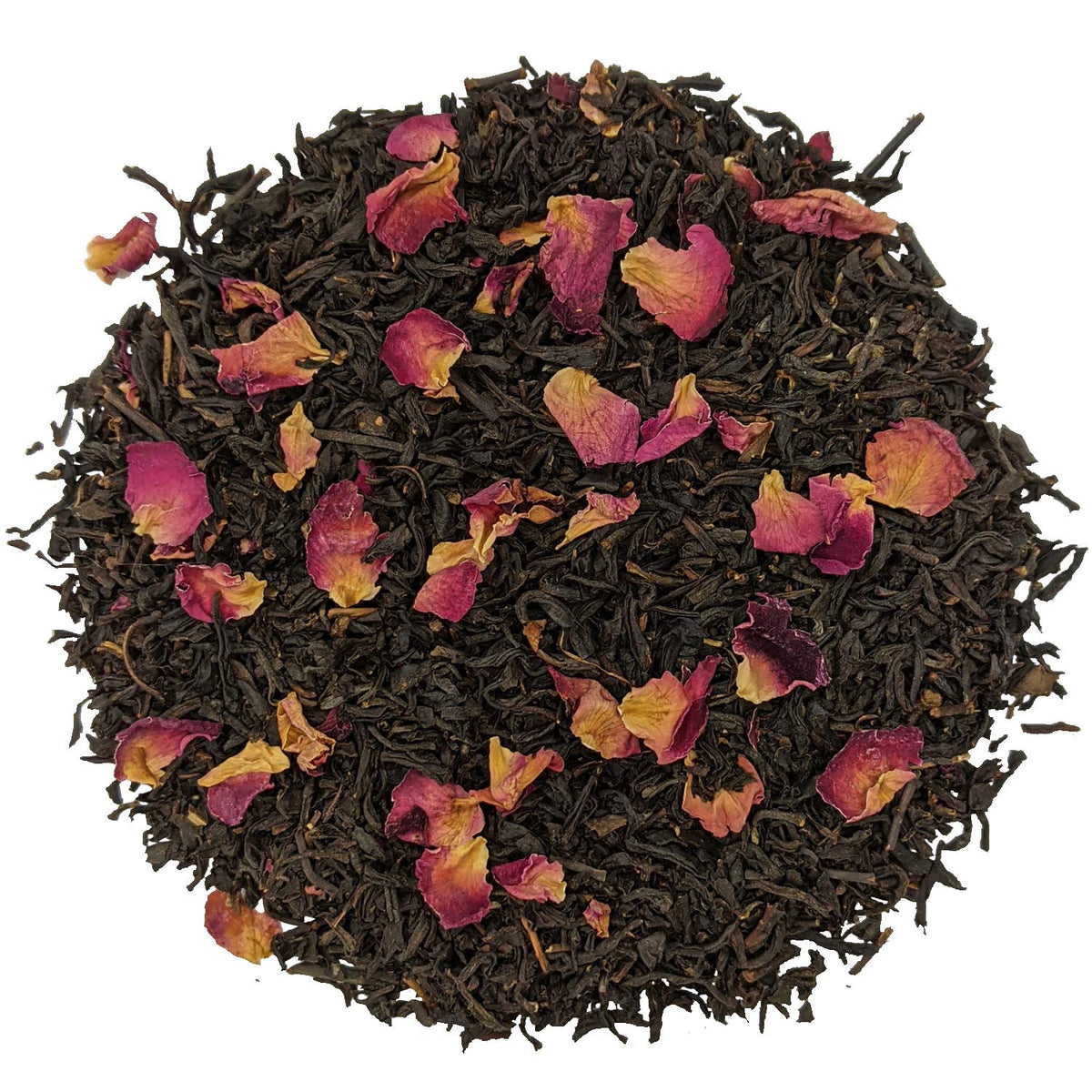 Simpli-Special English Rose Black Loose Leaf Tea | Black China Tea with Bright Rose Petals | Rich Rose Character | Delicate and Highly Aromatic | 50g in Resealable Pouch