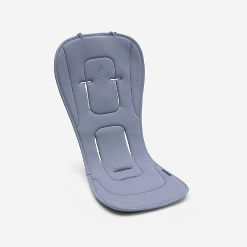 Bugaboo Dual Comfort Seat Liner Fully Reversible to Regulate Body Temperature, Compatible with All Bugaboo Strollers-Seaside Blue