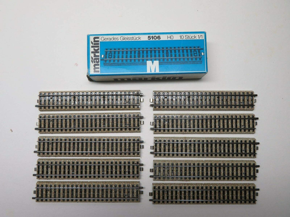 MARKLIN HO Last Edition FOLD-TOP M Tracks STRAIGHTS 5106 (Box=10PCS.)