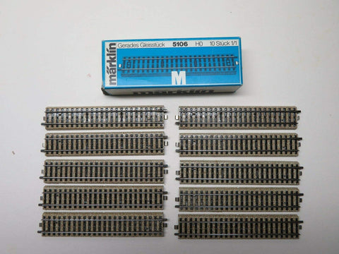 MARKLIN HO Last Edition FOLD-TOP M Tracks STRAIGHTS 5106 (Box=10PCS.)