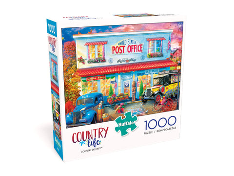 Buffalo Games - Country Delivery - 1000 Piece Jigsaw Puzzle Blue,red, Yellow, Green, 26.75"L X 19.75"W