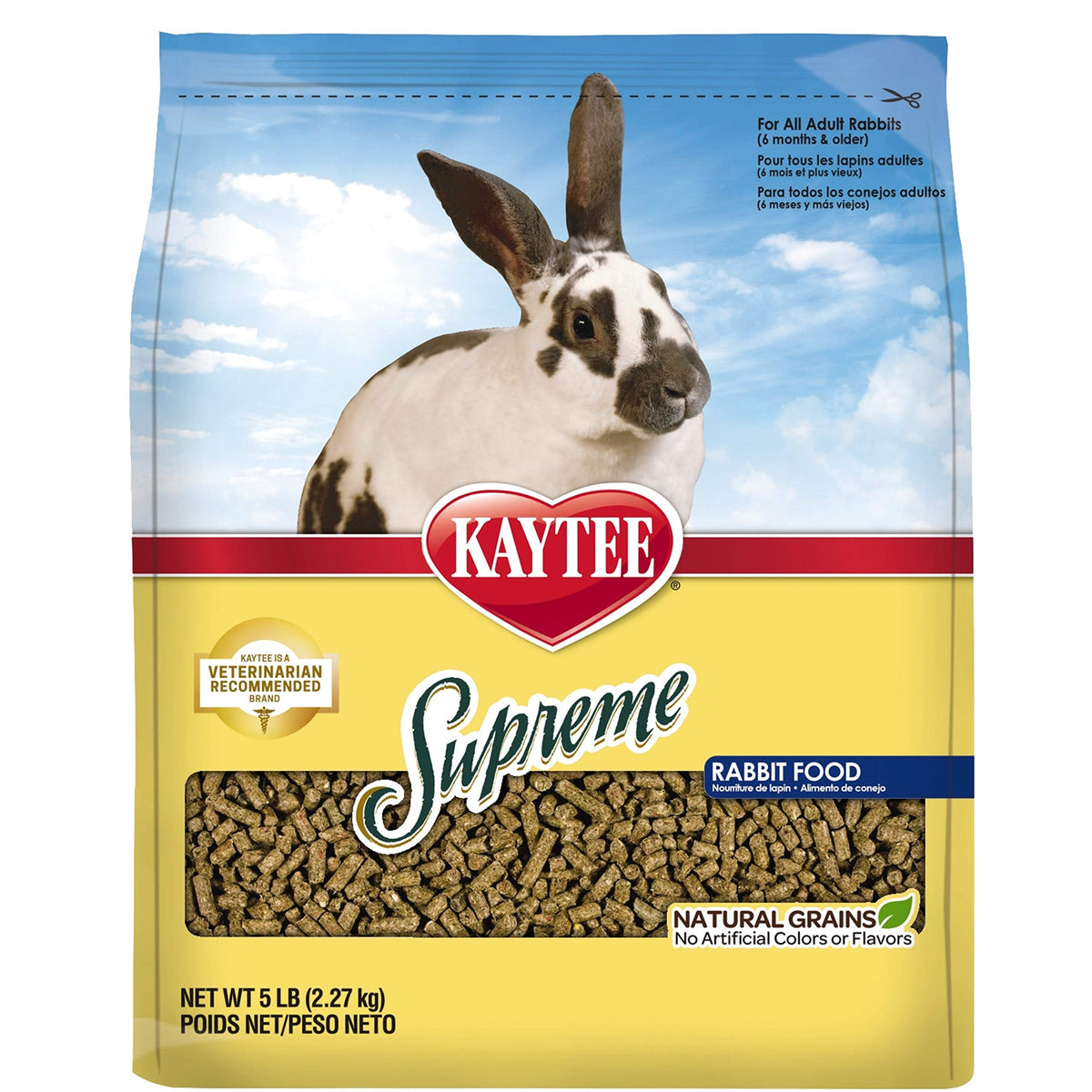 Kaytee Supreme Rabbit Food, 5-Lb Bag