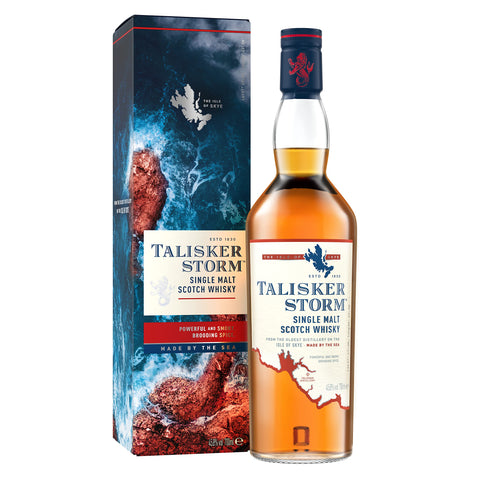 Talisker Storm Single Malt Scotch Whisky | 45.8% vol | 70cl | Powerful & Smoky Single Malt Whisky | Brooding Spice | Peppery Sweet & Salty Flavours | Scottish Whisky Made by the Sea
