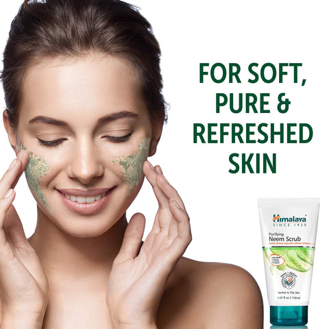 Himalaya Purifying Neem Scrub for a Deep Clean to Reduce Acne and Remove Dead Skin, 5.07 oz