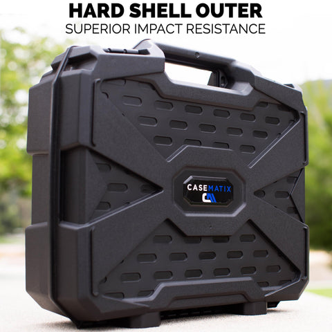 CASEMATIX Hard Case Compatible with Meta Quest 3, Quest 2 and Oculus Quest VR Gaming Headset & Accessories - Hard Case with Customizable Foam fits Elite Strap and Other Accessories