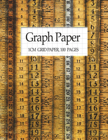 Graph Paper - 1cm Grid Paper, 100 Pages: Metric Graph Paper Notebook (8.5X11)