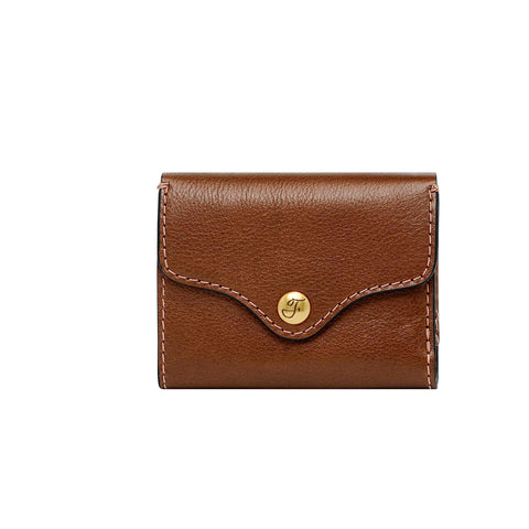 Fossil Women's Heritage Leather Wallet Trifold, Brown (Model: SL8231200)