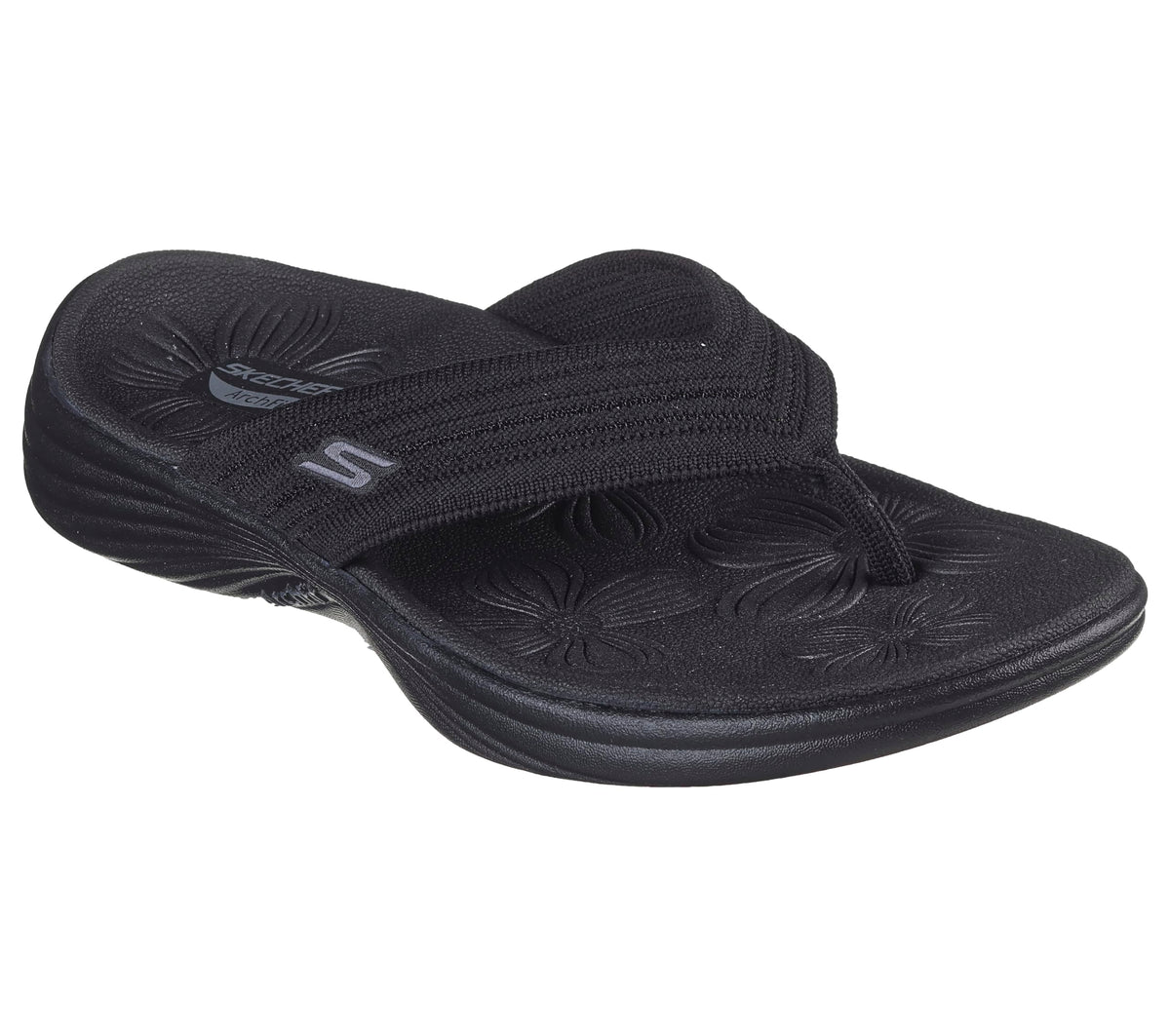 Skechers Women's Flip-Flop, Black, 6