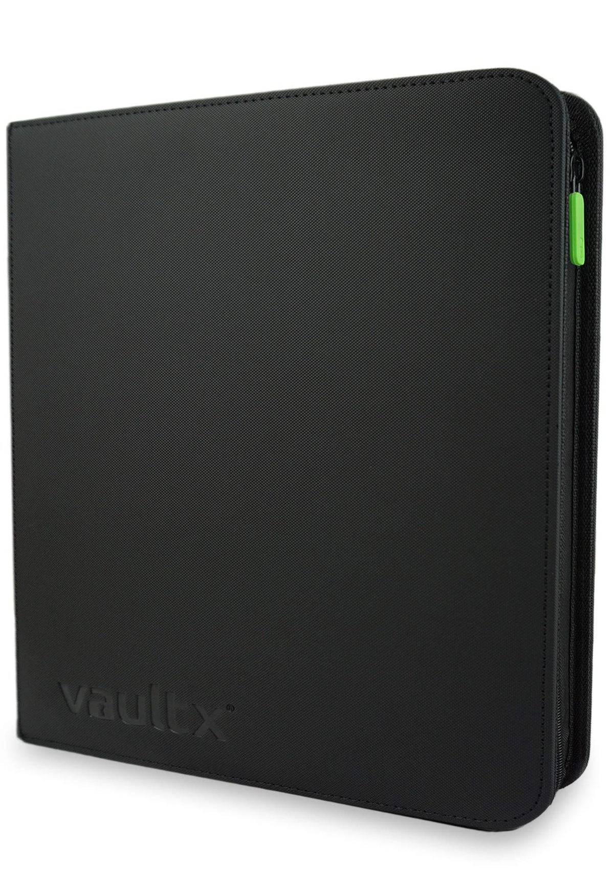 Vault X Premium Exo-Tec XL Zip Binder - 12 Pocket XL Trading Card Album Folder - 624 Side Loading Pocket Binder for TCG (Black)