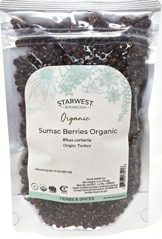 Sumac Berries Whole Organic 4 oz Starwest Botanicals