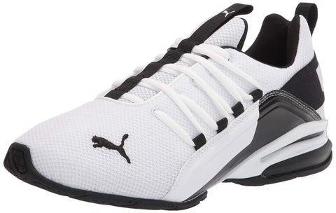 PUMA Men's AXELION BREAK Cross Training Sneaker, Puma White-Puma Black, 12