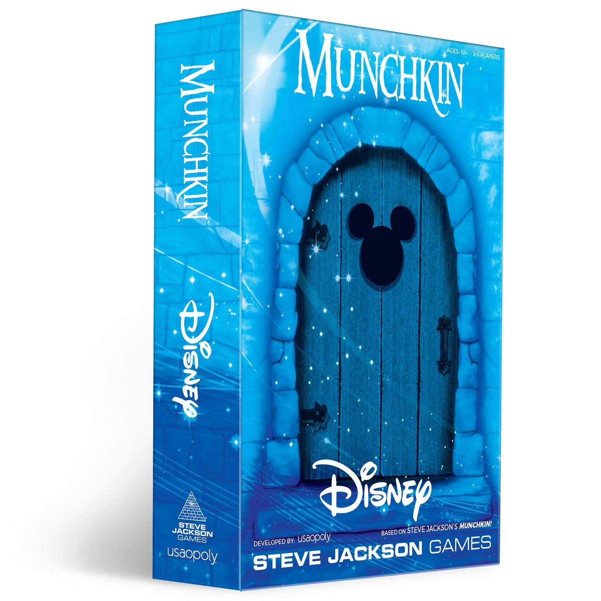 USAOPOLY Munchkin: Disney Card Game | Munchkin Game Featuring Disney Characters and Villains | Officially Licensed Disney Card Game | Tabletop Games & Board Games for Disney Fans