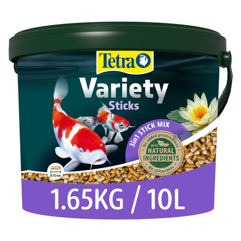 Tetra Pond Fish Food Variety Sticks 1.65kg - biologically balanced for pond fish