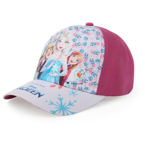 Frozen 2 Cap Cap Cap Peaked Beanie Girl Anna and Elsa, purple, 54