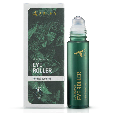 Abera Eye Roller Serum with Mint Essence, Vitamin C and Peptides - Energizing Serum for Dark Circles and Puffiness, Fine Lines, Wrinkles Serum, 0.34 fl oz