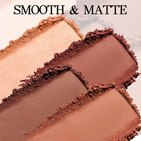 Boobeen Highly Pigmented Eyeshadow Palette Eye Shadow Powder Makeup Bright Eye Shadow Palettes-4 Colors, Shades in Matte and Shimmer, Long Wearing Blendable