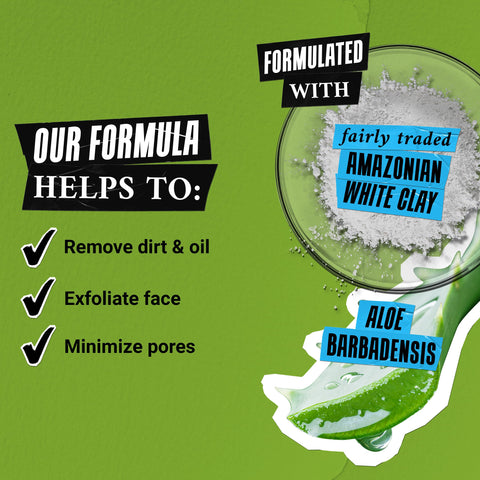 Kiehl's Rare Earth Deep Pore Daily Cleanser, Gentle Exfoliating Face Wash for Oily Skin, Detoxifies & Exfoliates Skin, Minimizes Pores, with Amazonian White Clay, Fragrance-free - 5 fl oz