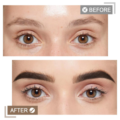 Boobeen Waterproof Eyebrow Gel, Volumizing Brow Mascara with Defined Eyebrow Brush, Brow Cream for All Types of Eyebrows
