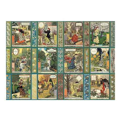 Cobble Hill 1000 Piece Puzzle - Jardiniere: A Gardener's Calendar - Sample Poster Included
