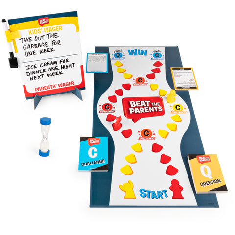 Spin Master Games Beat The Parents Board Game for Families and Kids aged over 8+ For 2 Players