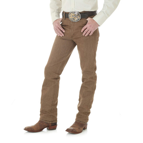 Wrangler Men's Cowboy Cut Slim Fit Jean, Black Whiskey, 28W x 30L