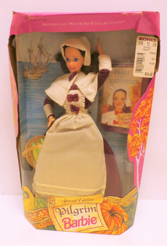 Barbie Special Edition American stories Collection Pilgrim Barbie Doll By Mattel in 1994 - The box is in poor condition