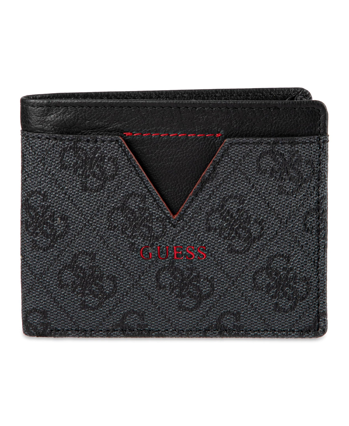 GUESS Men's Classic Bifold Wallet with Card Slots, Bill Compartment and Id Window, Black Quattro G, One Size, Classic Bifold Wallet with Card Slots, Bill Compartment and Id Window