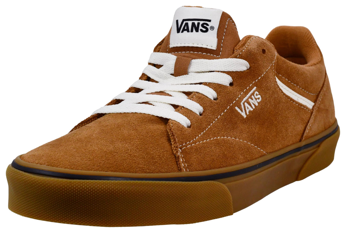 Vans Men's Seldan Trainers Sneaker, Suede Gum Brown, 11