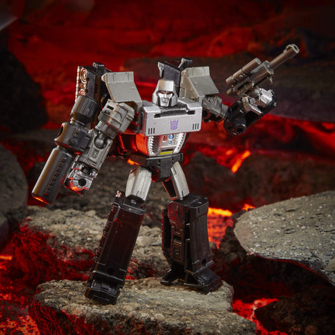 Transformers Toys Generations War for Cybertron: Kingdom Core Class WFC-K13 Megatron Action Figure - Kids Ages 8 and Up, 3.5-inch, Black