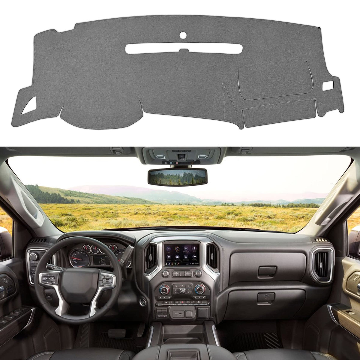 SPEEDWOW Dash Cover Fit for Chevy/GMC 2007-2013?Gary?