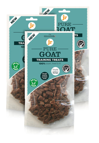 JR's 100% Pure dried fresh meat Goat Training Treats for dogs (3 x 85g)