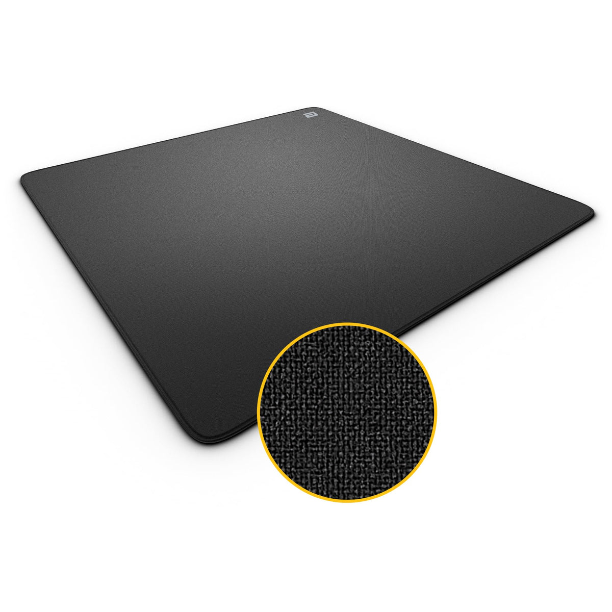 ENDGAME GEAR EM-C Plus Series XL Mouse Pad, FPS Gaming Surface, Stitched Edges, Woven Cloth Surface, Japanese Poron Base, 500mm x 500mm x 3mm, Black
