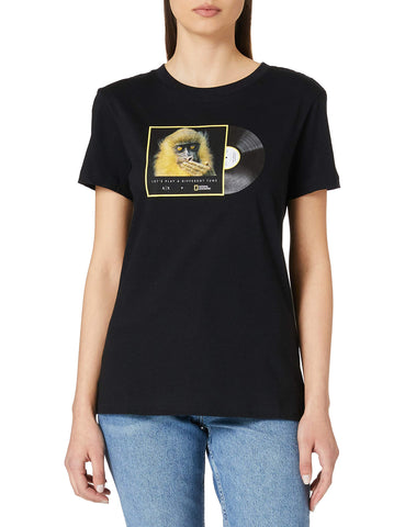 Armani Exchange Women's T-Shirt, Black Monkey, S
