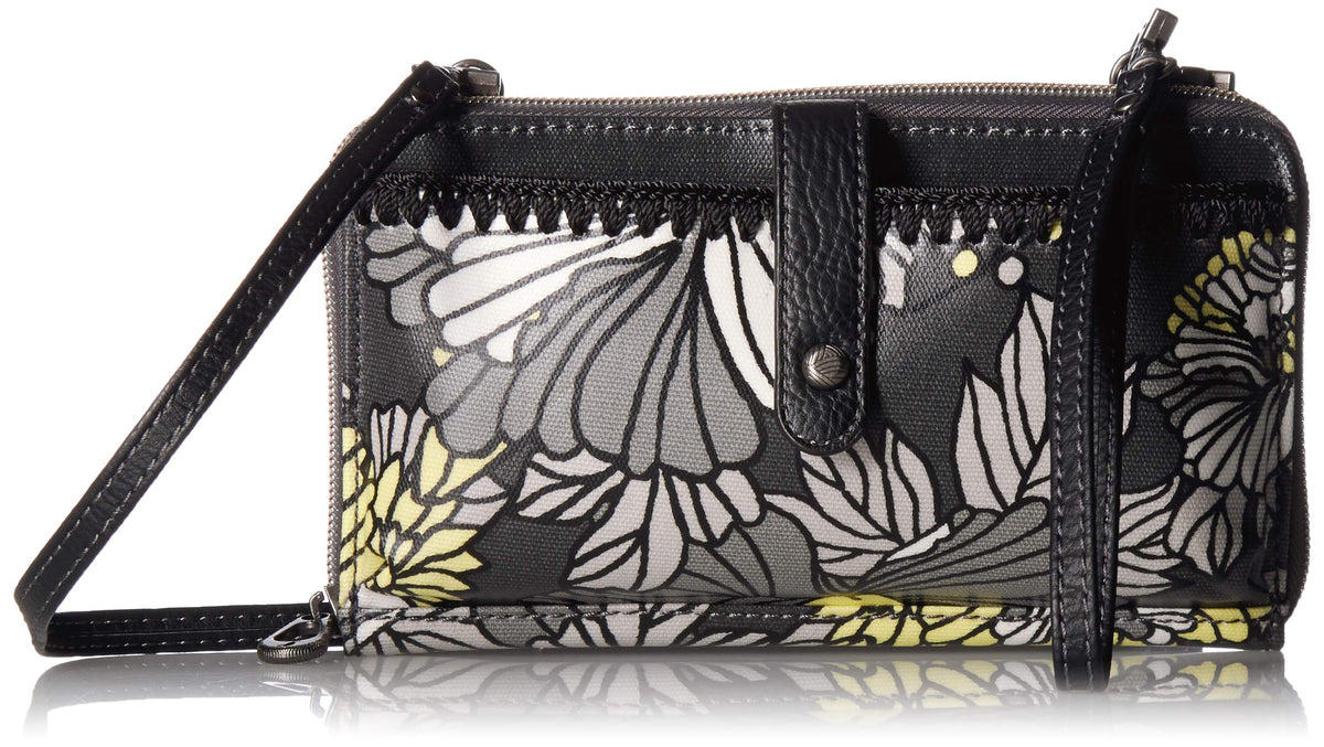 Sakroots Large Smartphone Crossbody, Slate Floral Blossoms, One Size
