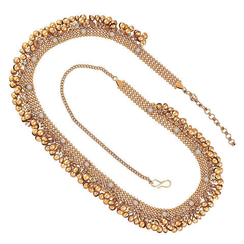 Aheli Bollywood Style Waist Chain Jewelry Kamarband Patta Womens Belly Chain Sari Saree Belt Indian Traditional Ethnic Jewelry for Woman