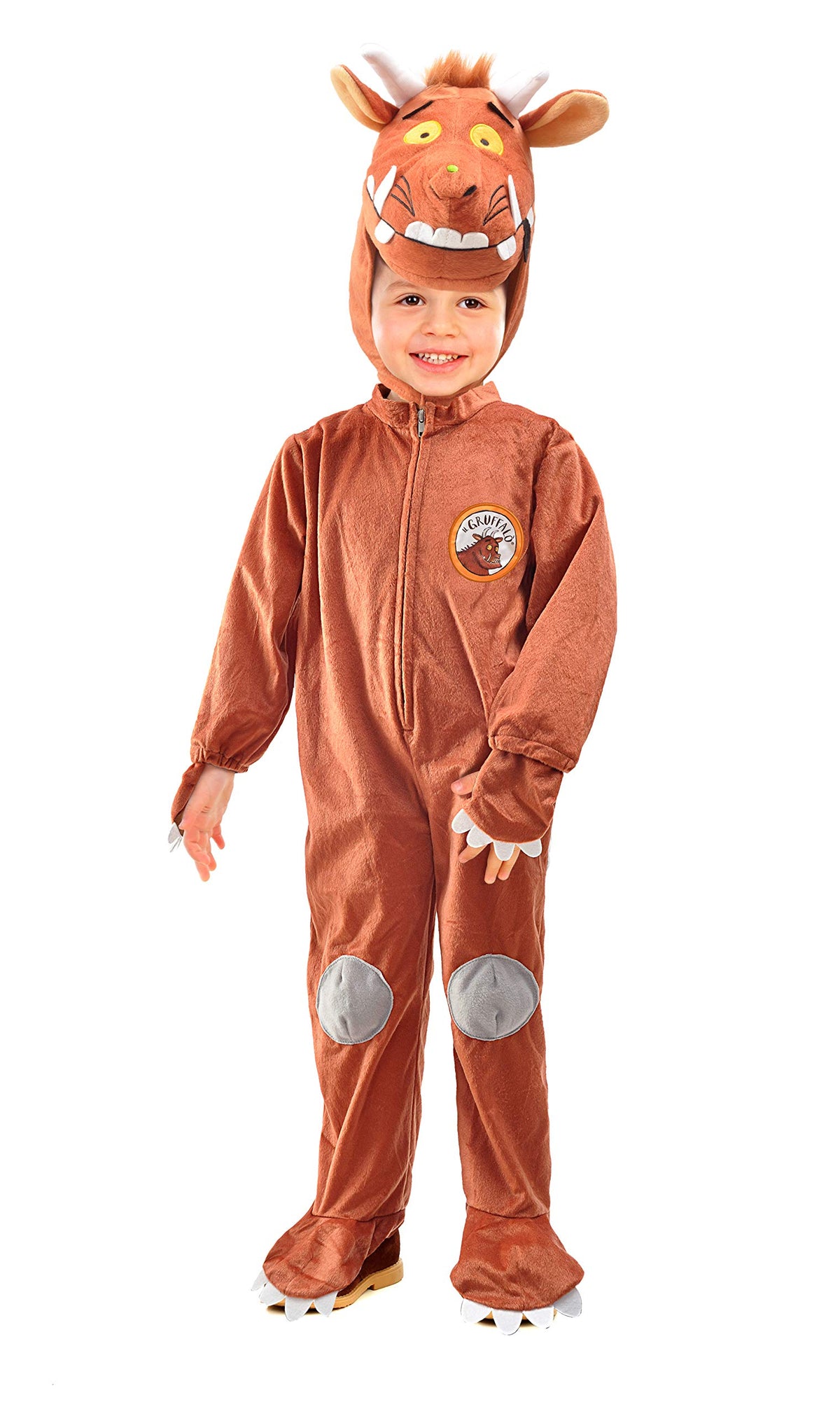 Ciao 11283.4-5 Gruffalo' little monster costume disguise onesie boy (Size 4-5 years), Children, Brown
