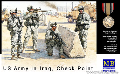 Master Box US Check Point in Iraq 1:35 Scale Military Model Kit