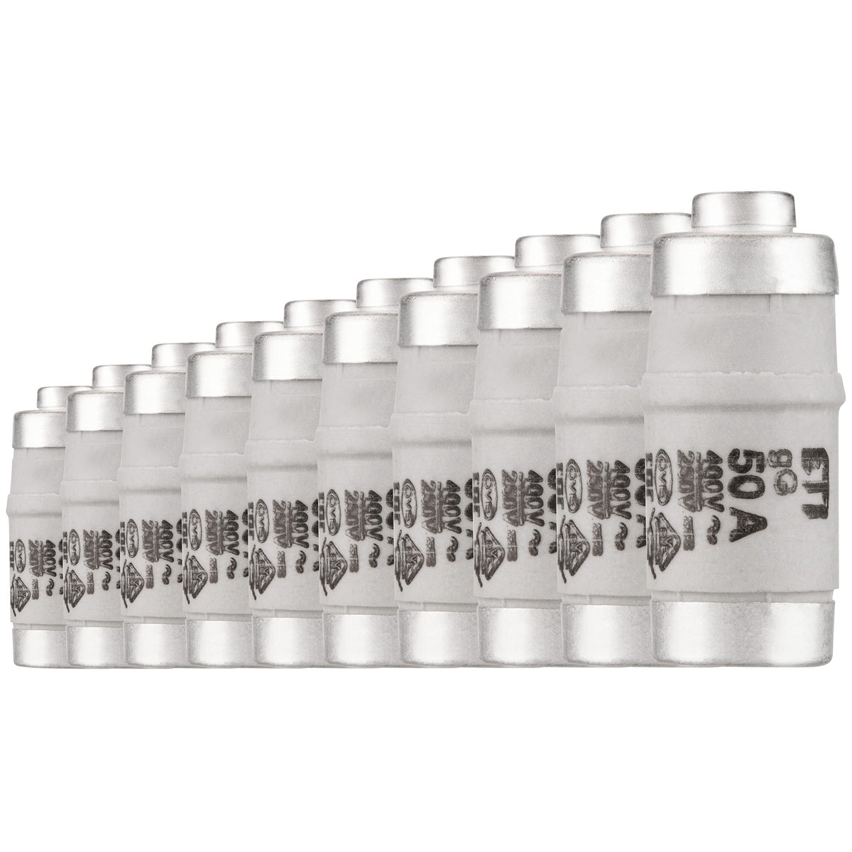 REV Ritter 0515052555 Sicherung D02 50 A E18/Lazy, Pack of 10
