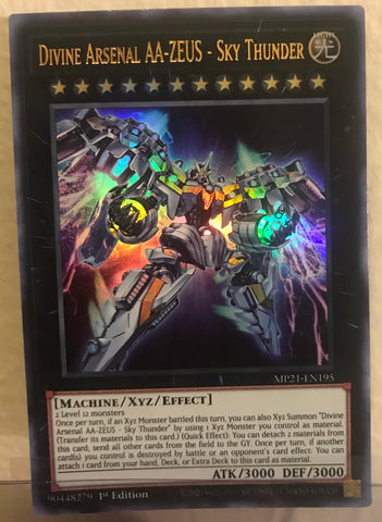 Divine Arsenal AA-Zeus - Sky Thunder - MP21-EN195 - Ultra Rare - 1st Edition