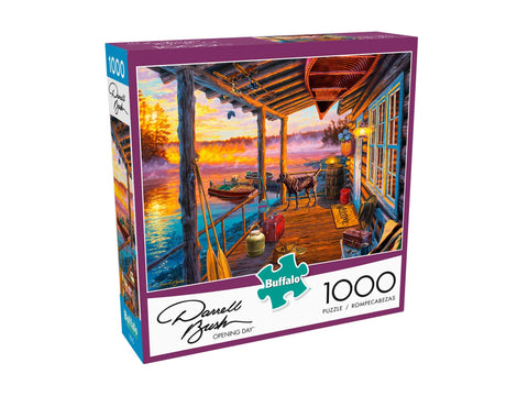 Buffalo Games - Darrell Bush - Opening Day - 1000 Piece Jigsaw Puzzle, Brown
